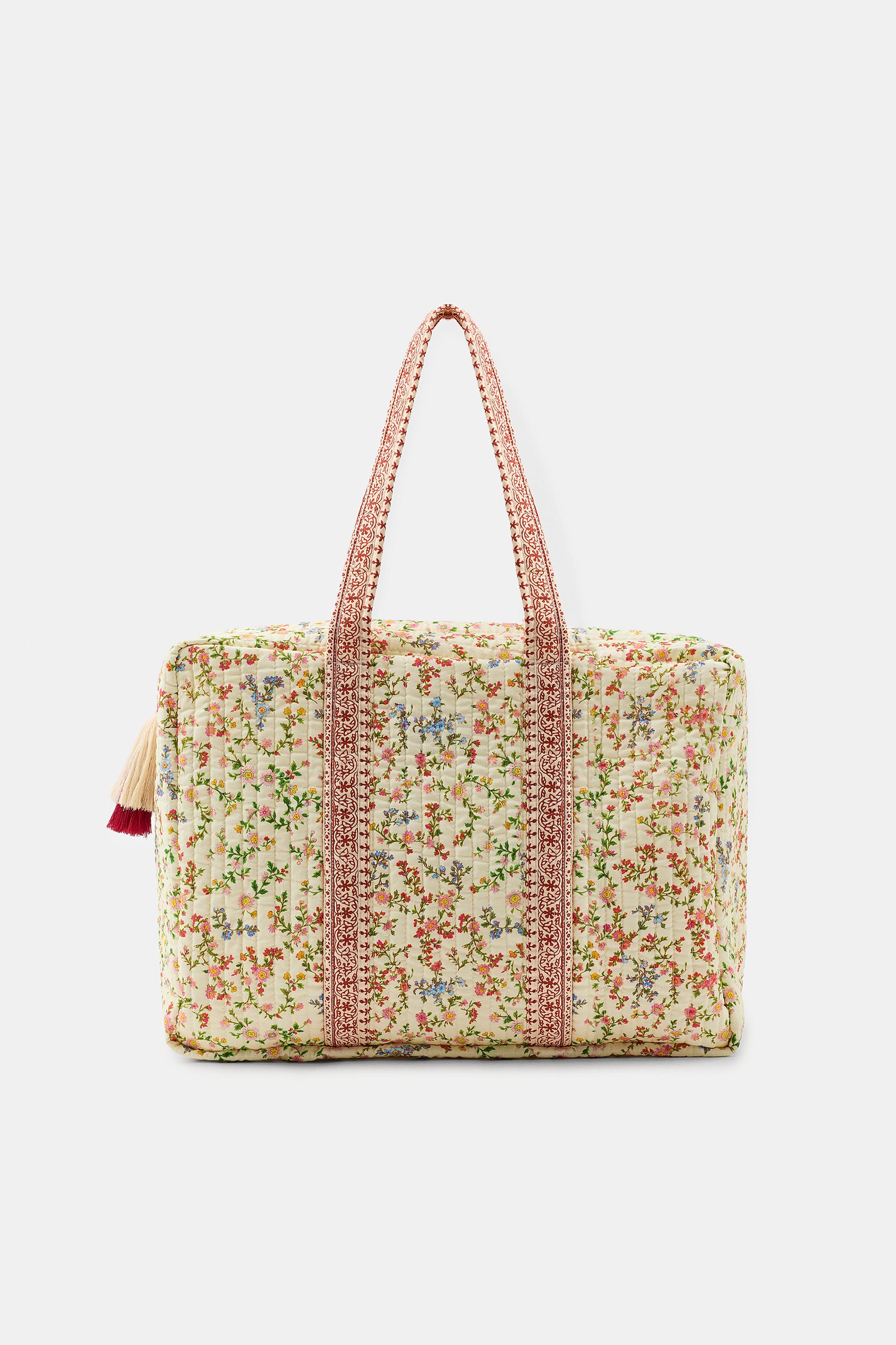 FLORAL PRINT QUILTED BAG